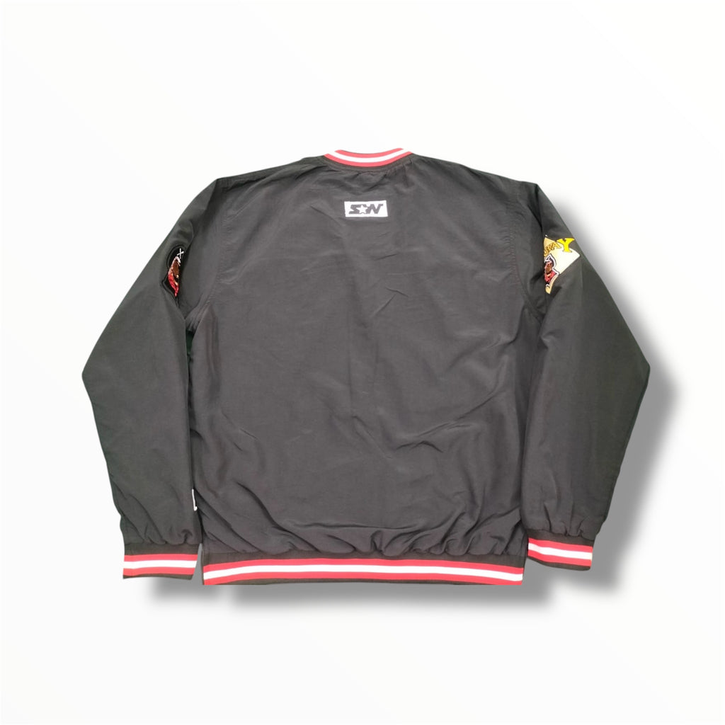 Slick Way Pullover Windbreaker Blk/Red