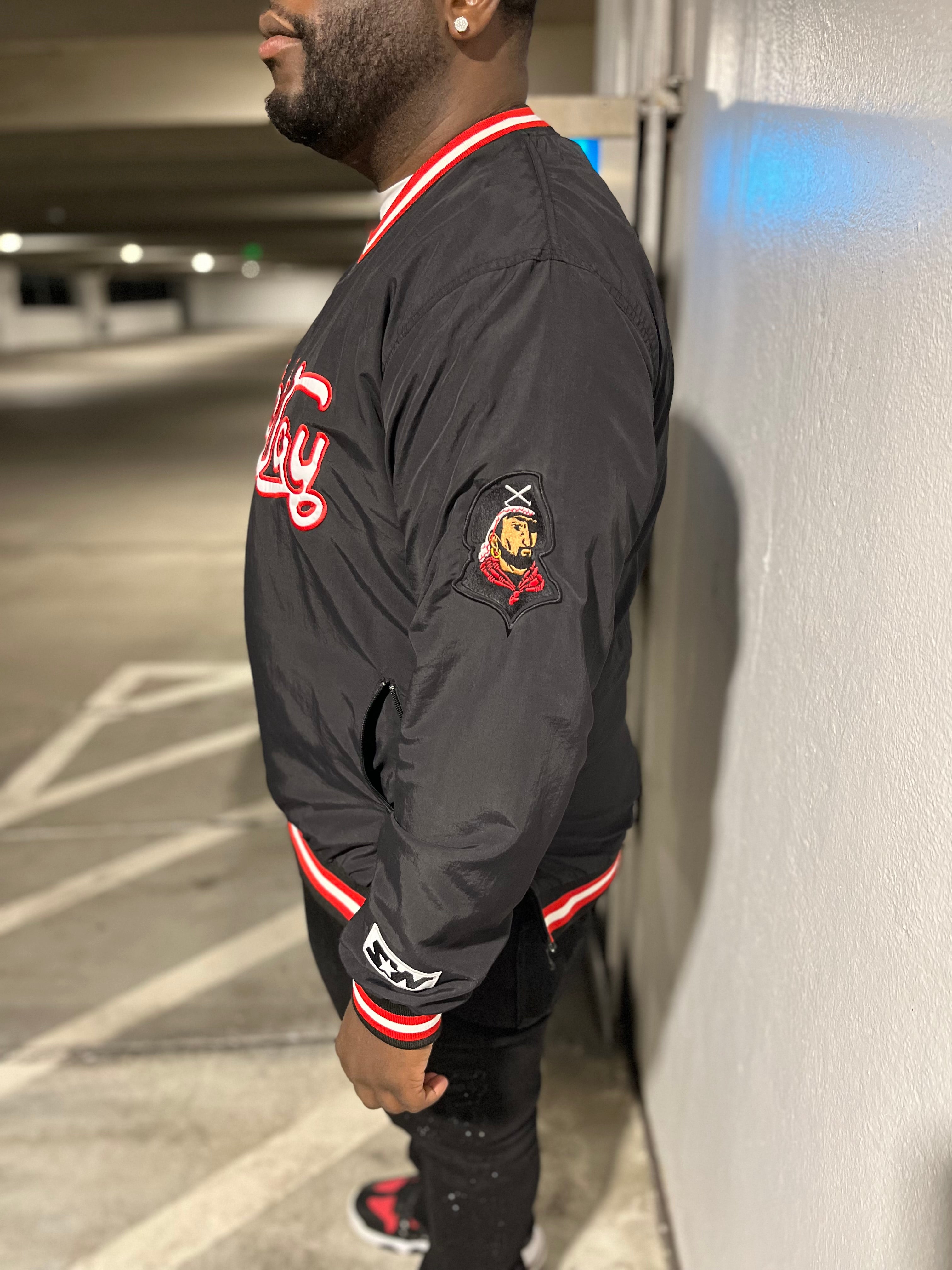 Slick Way Pullover Windbreaker Blk/Red
